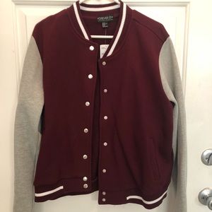 Plus Size Varsity Jacket